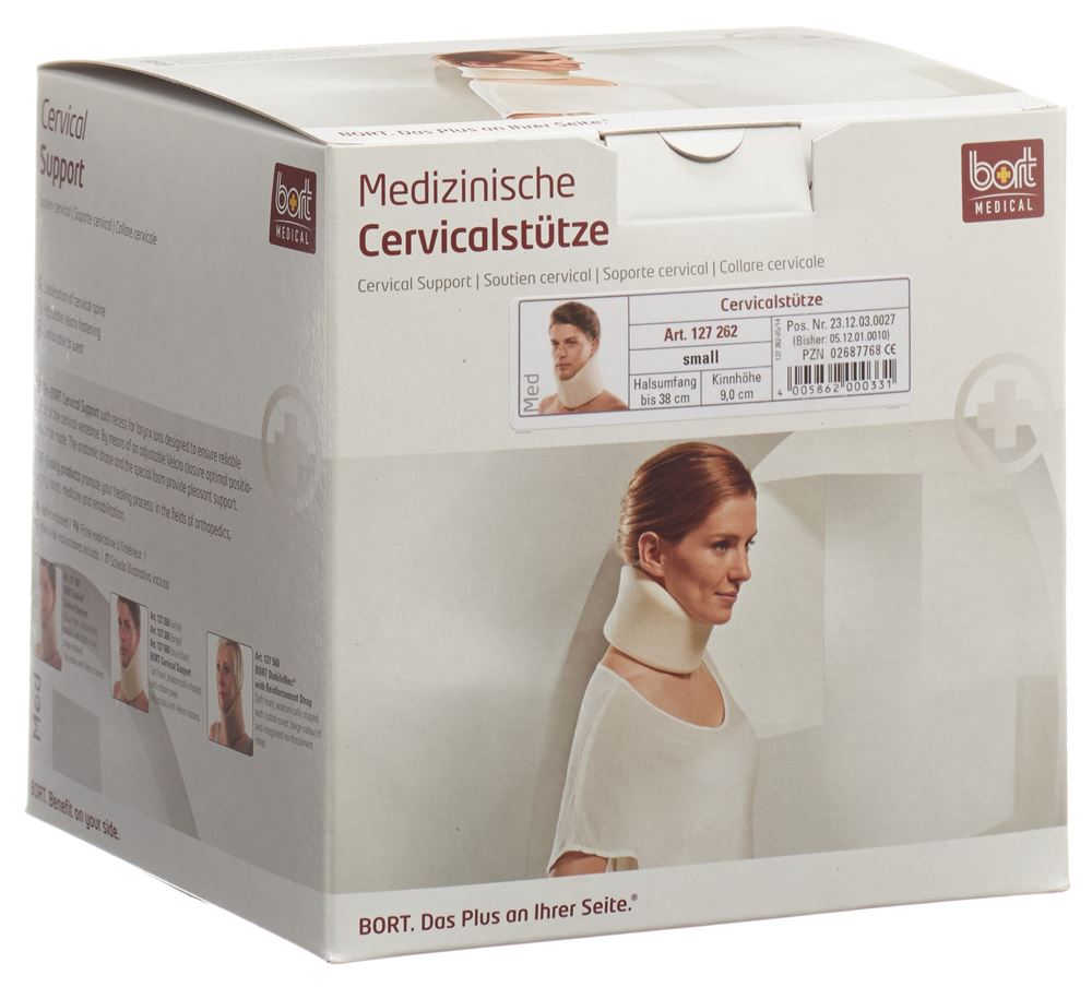 BORT Cervicalstütze 9cm S weiss 1 Stk