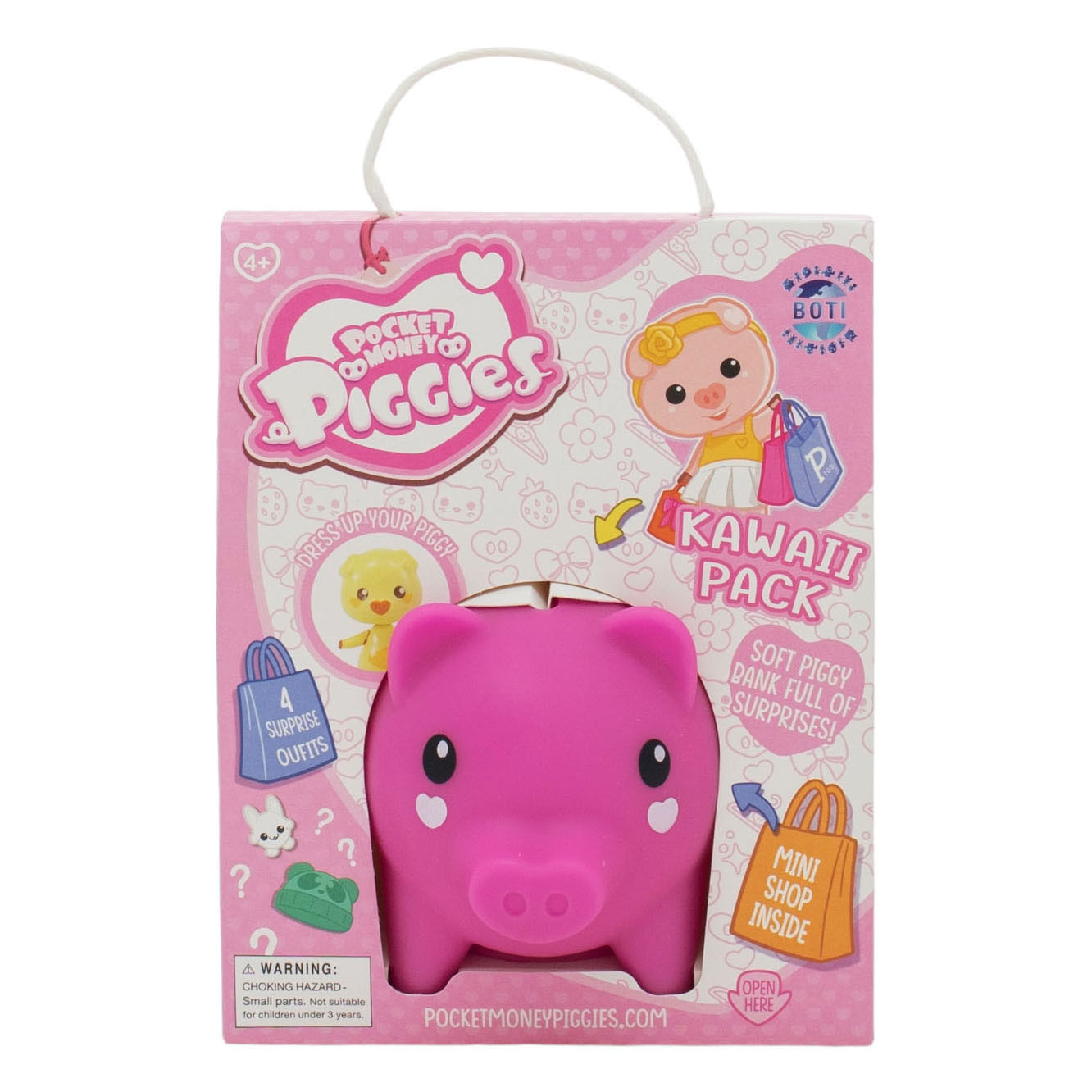Pockey Money Piggies Speelfiguur met Spaarpot- Kawaii Pack