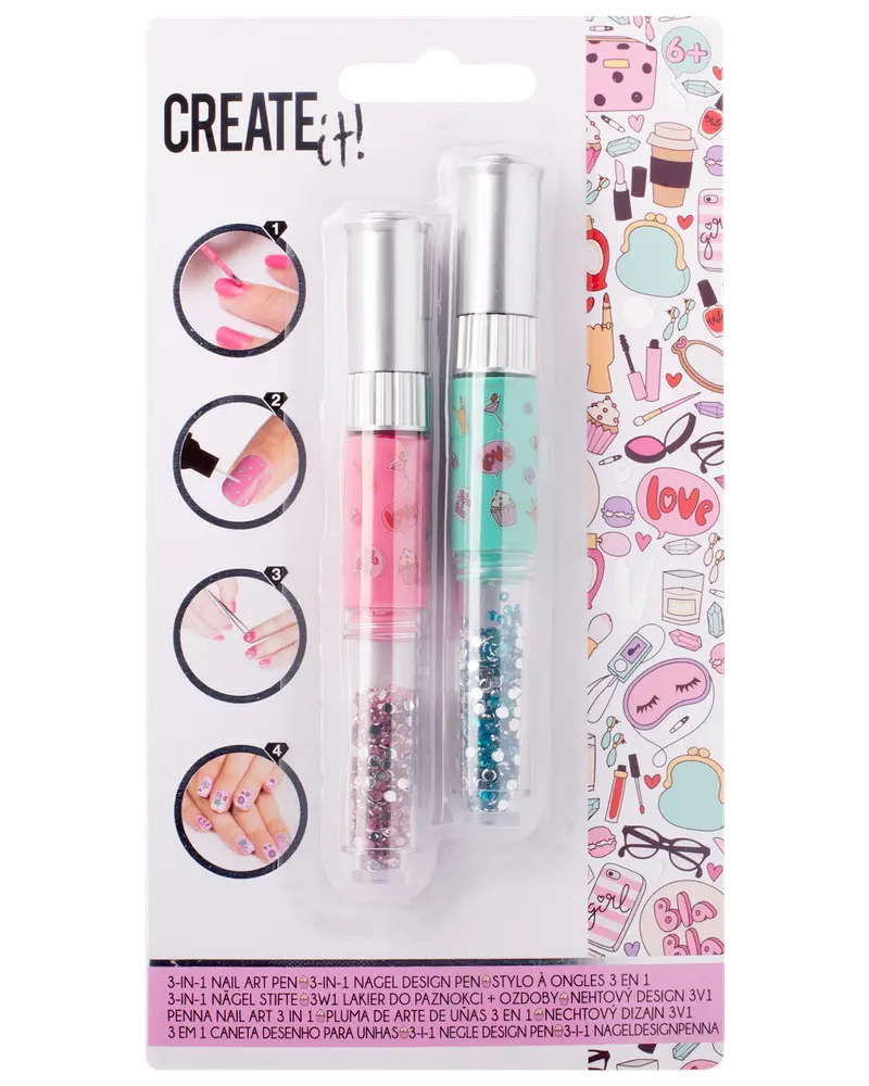 CREATEit Nail art pen 2 stk. - assorterede varianter