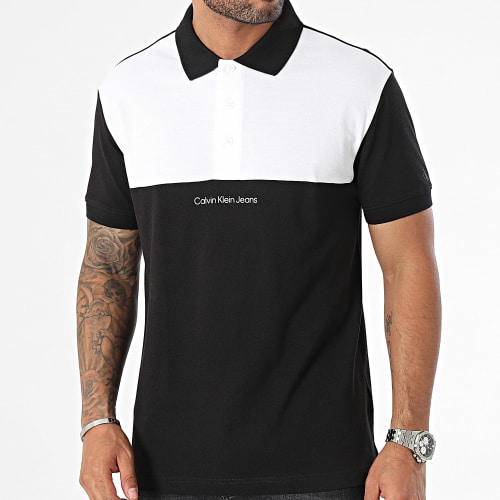Polo Manches Courtes 4609 Noir Blanc