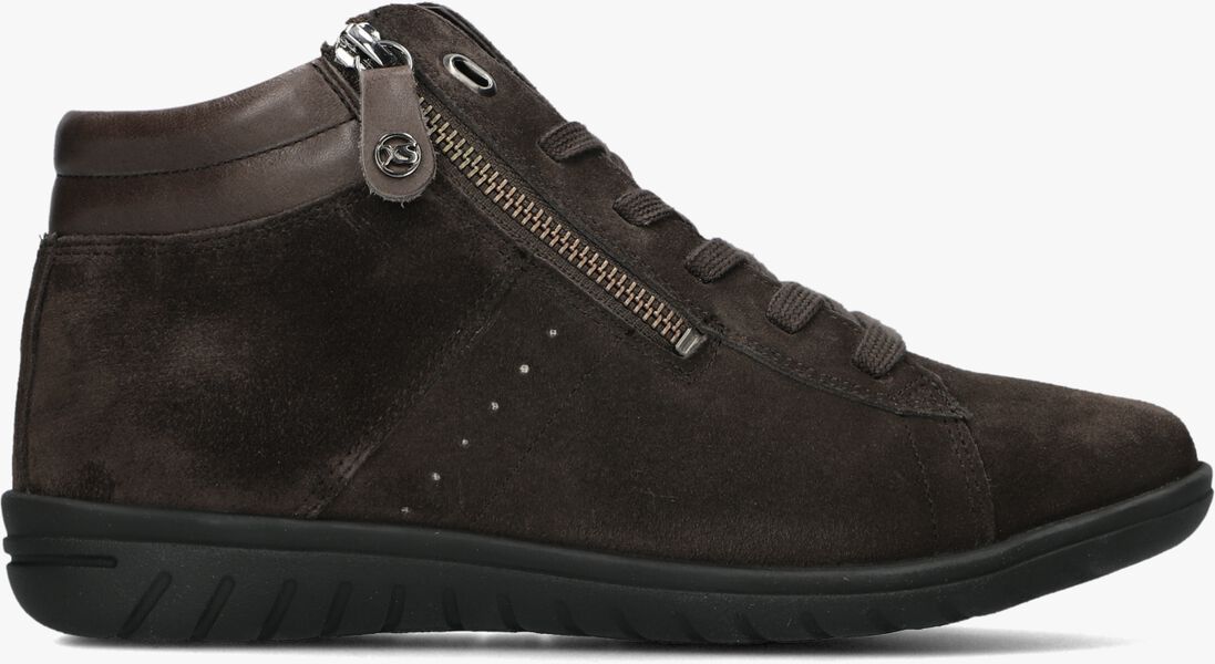 bruine hartjes hoge sneakers 172.0836 casual boot