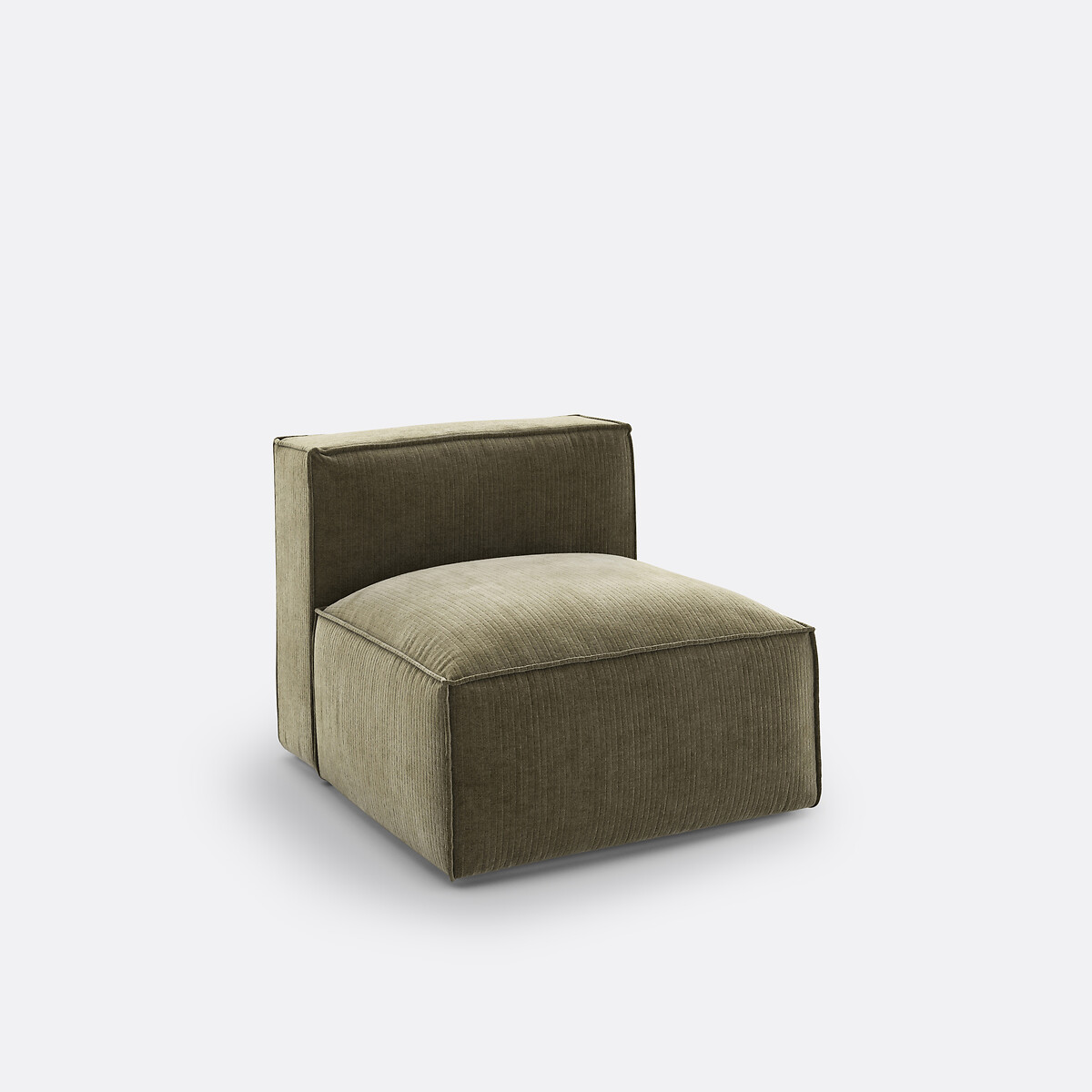 LA REDOUTE INTERIORS<br>Poltrona modular em madeira vintage com rodas caneladas, Seven