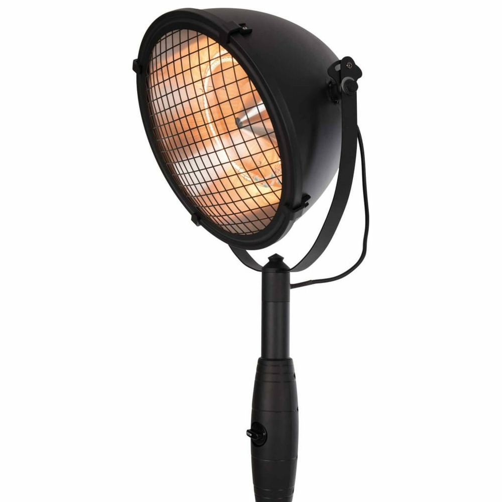 Chauffage sur pied indus 2100 w halogène noir