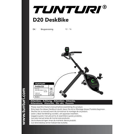 Tunturi Cardio Fit D20 bordcykel