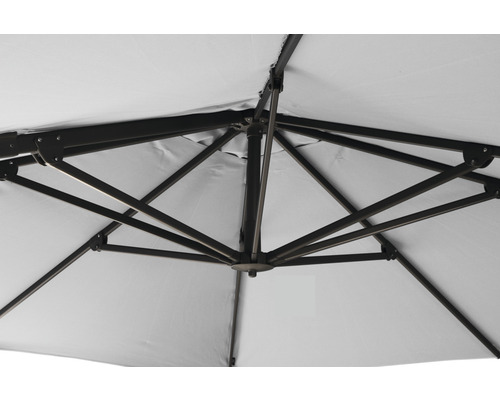 Verkeerslichtscherm Siena Garden Sunset Ø 350 cm grijs