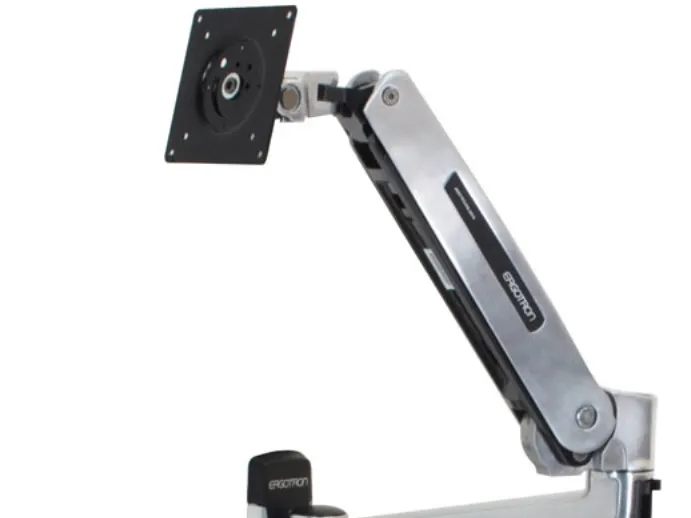 Ergotron LX - Monteringssæt (sidde-standerarm, forlængelse, base, VESA adapter) - for LCD display - kapacitet 3,2-11,3 kg - poleret aluminium - skærmstørrelse: op til 42