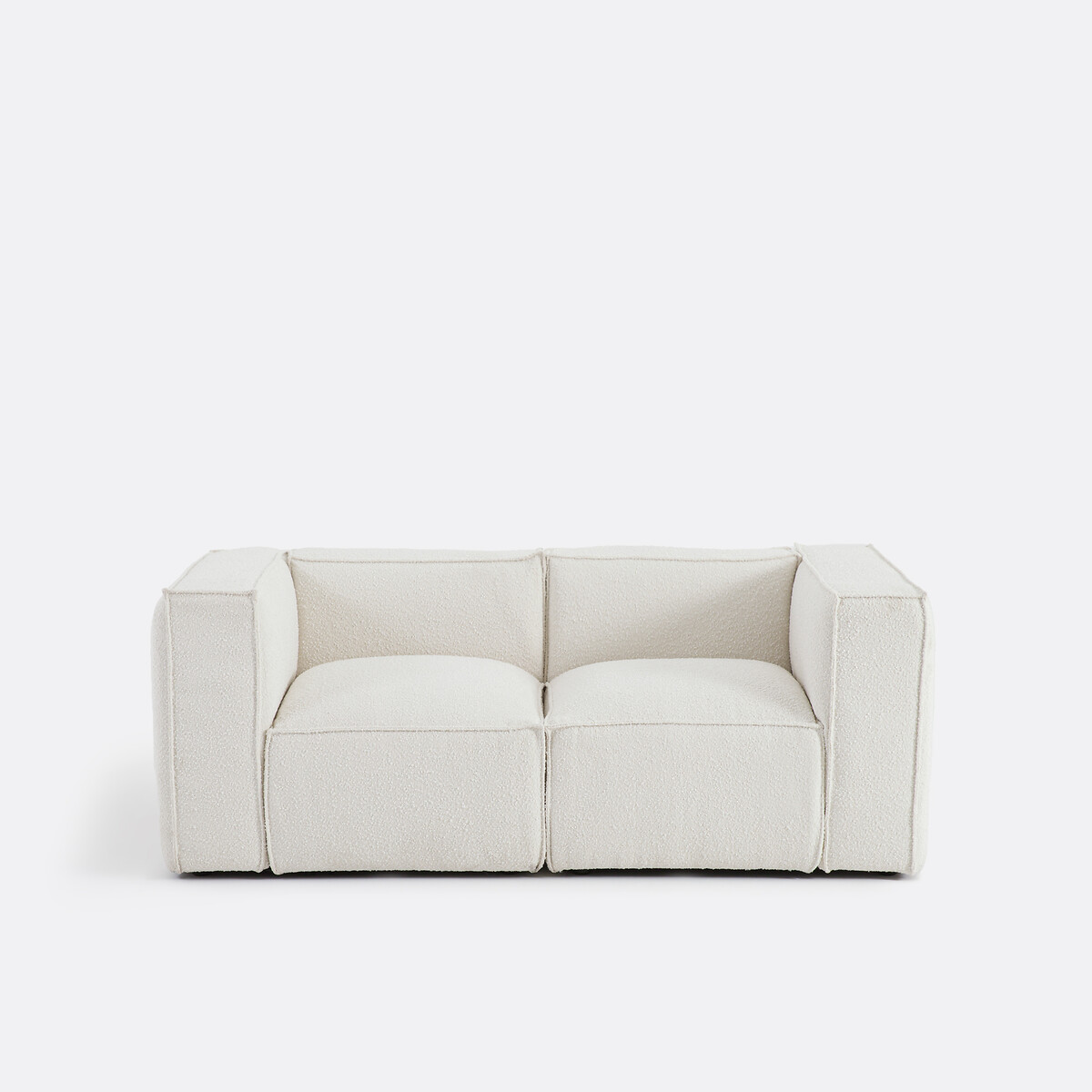 LA REDOUTE INTERIORS<br>Banco modular, 2 zit, boucle, Seven