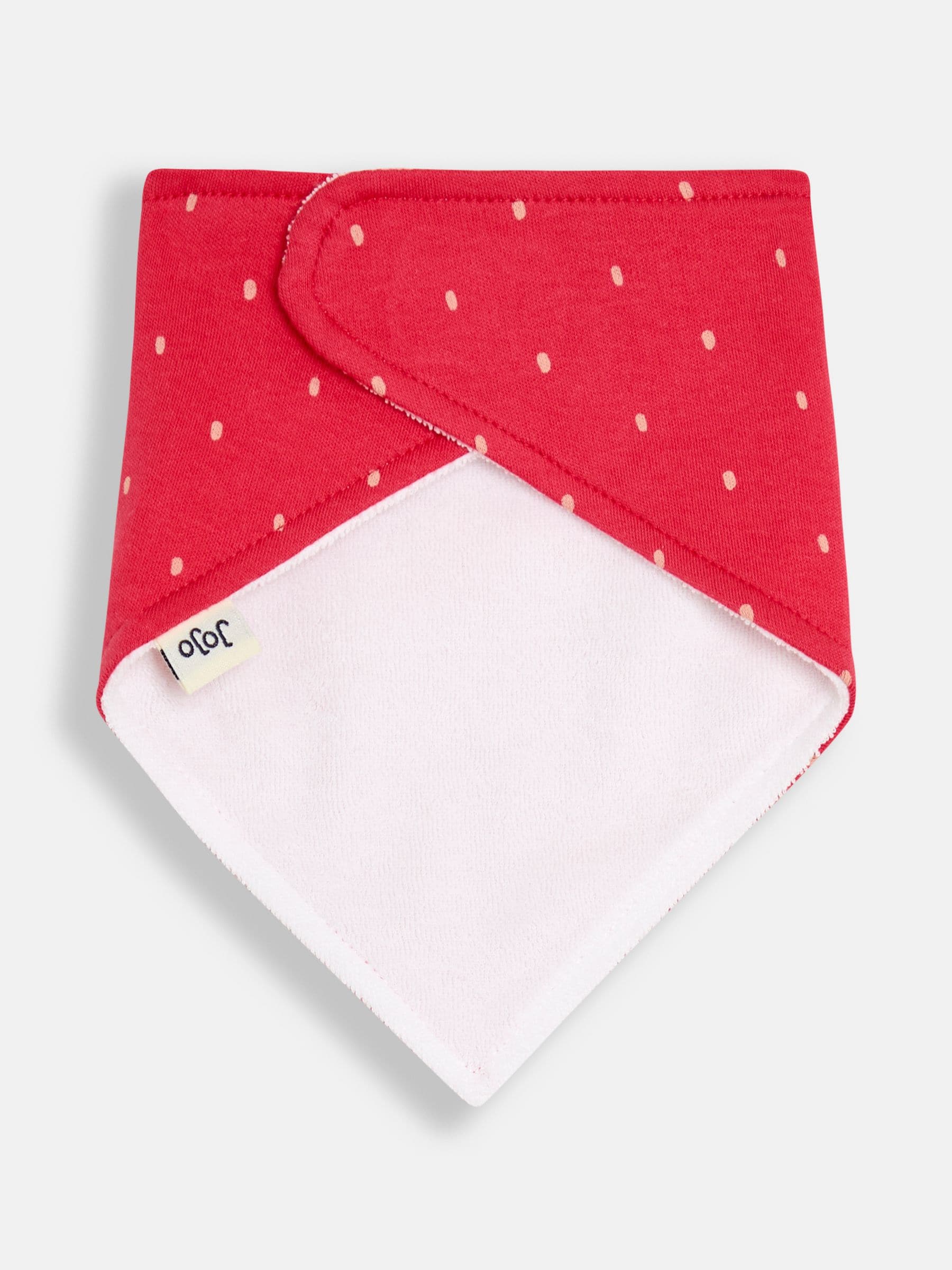 JoJo Maman Bébé Strawberry Dribble Bibs 2 Pack