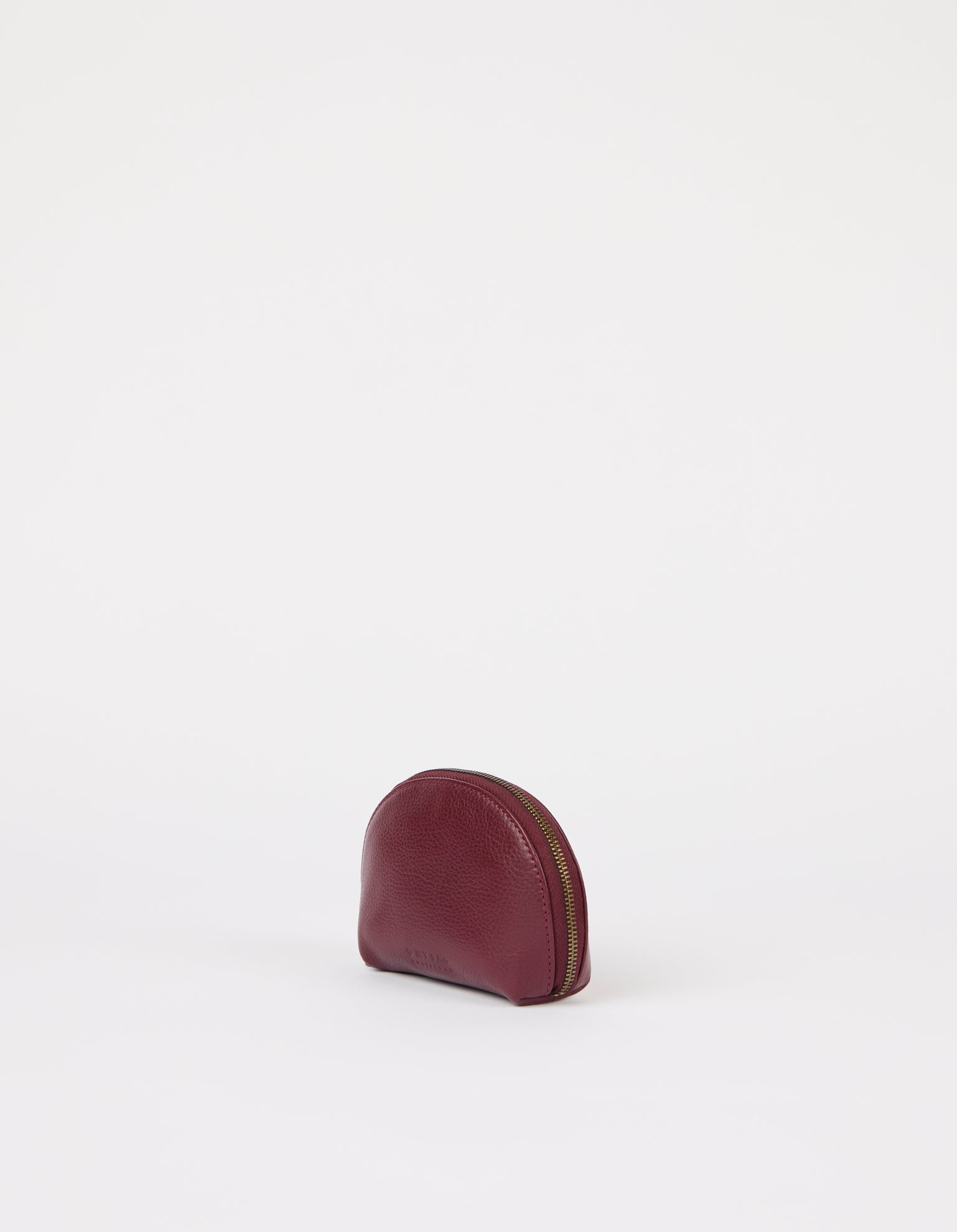 Make up Case Small - Dark Cherry Soft Grain