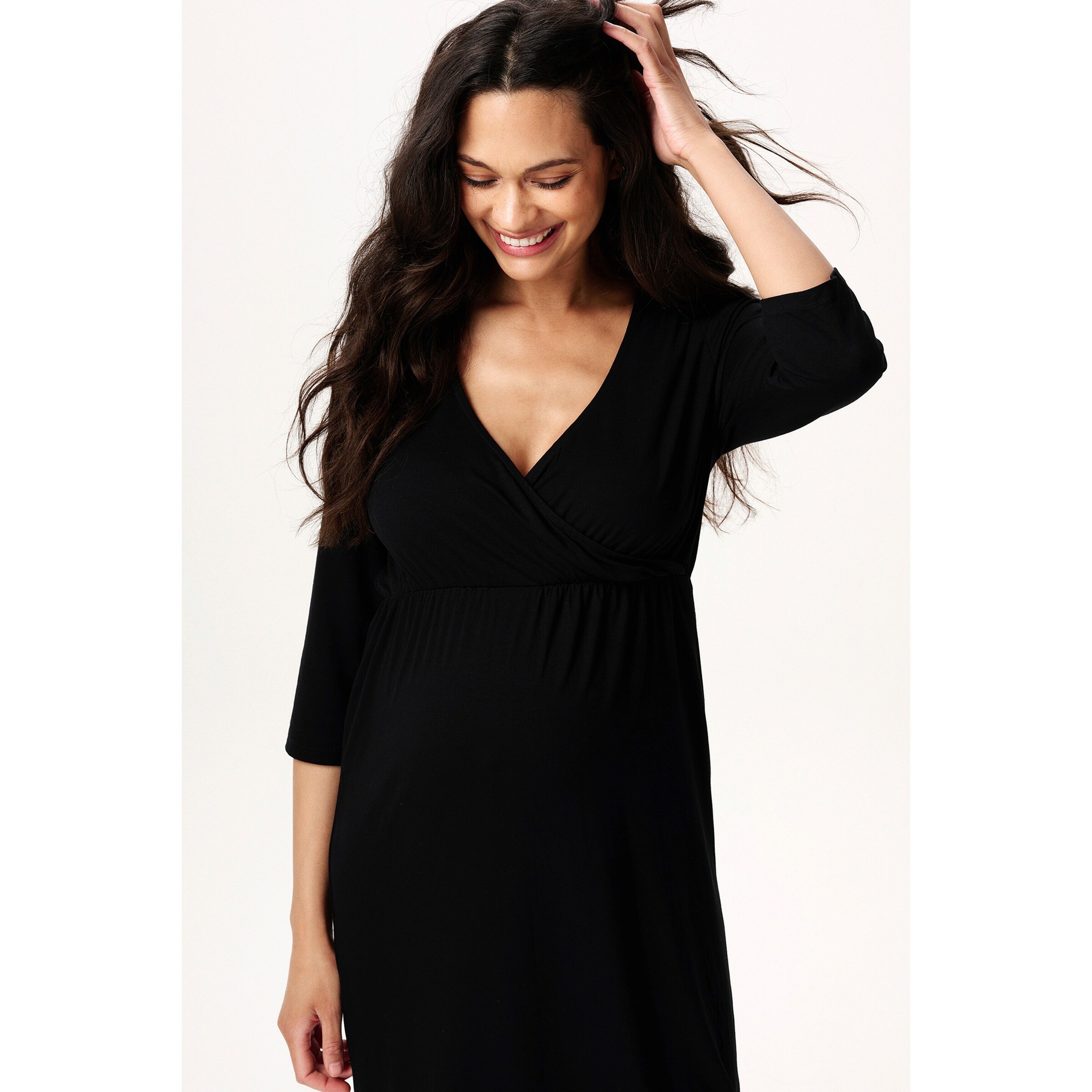Noppies Umstands- und Still-Kleid Lund schwarz