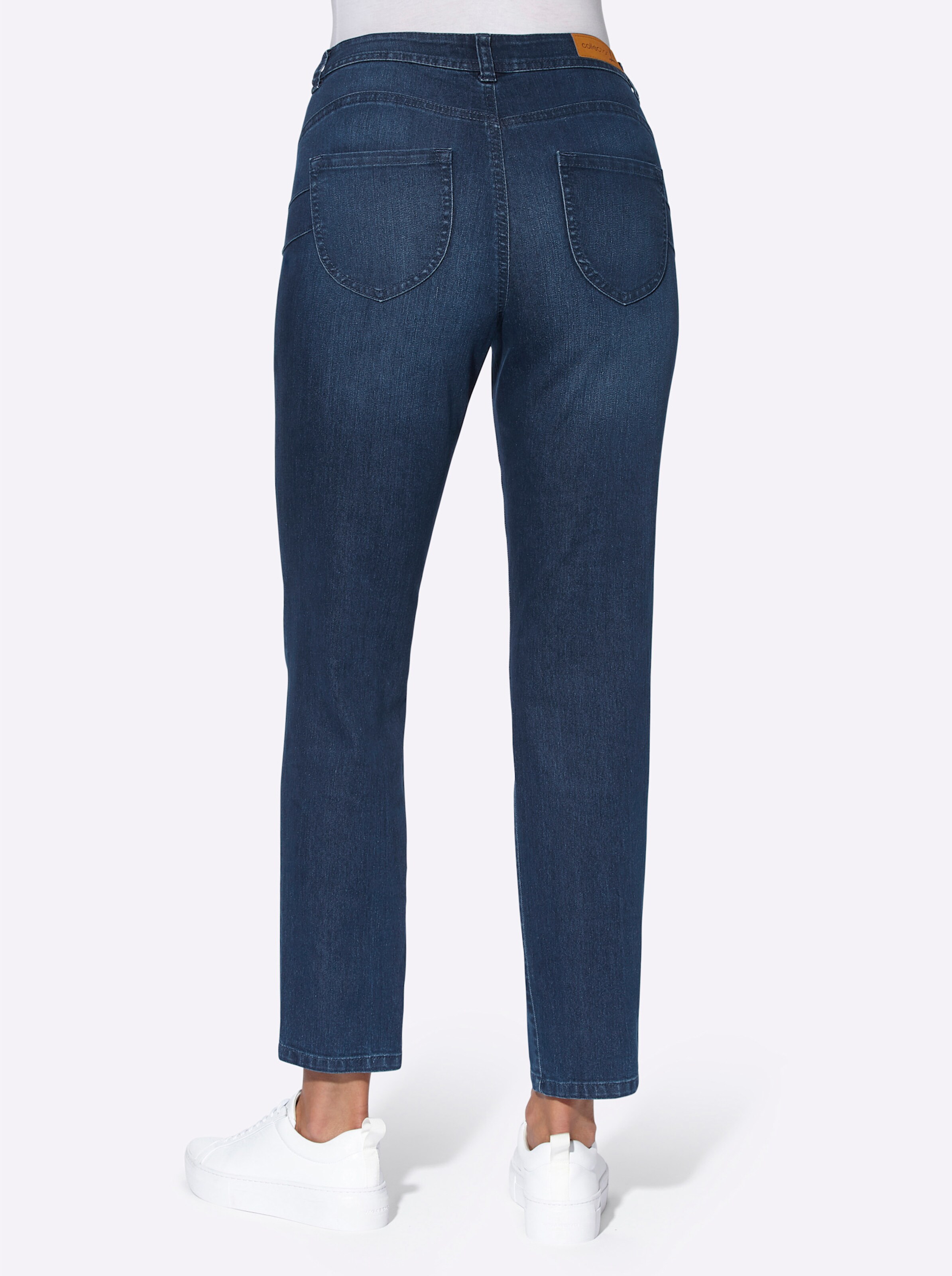 5-Pocket-Jeans in blue-stone-washed