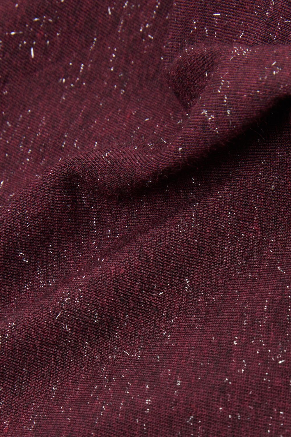 Blusa de gola alta em modal leve com lamê de cashmere