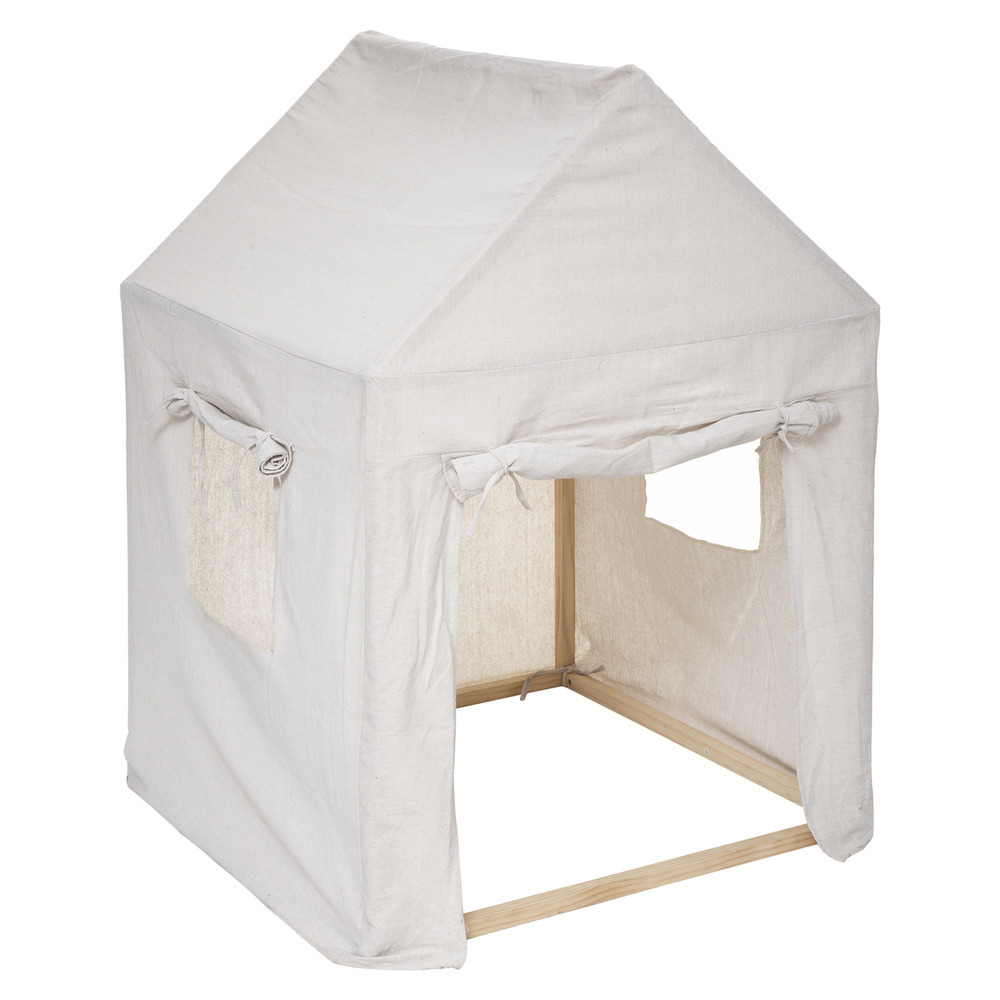 Maison pour enfant en pin + toile