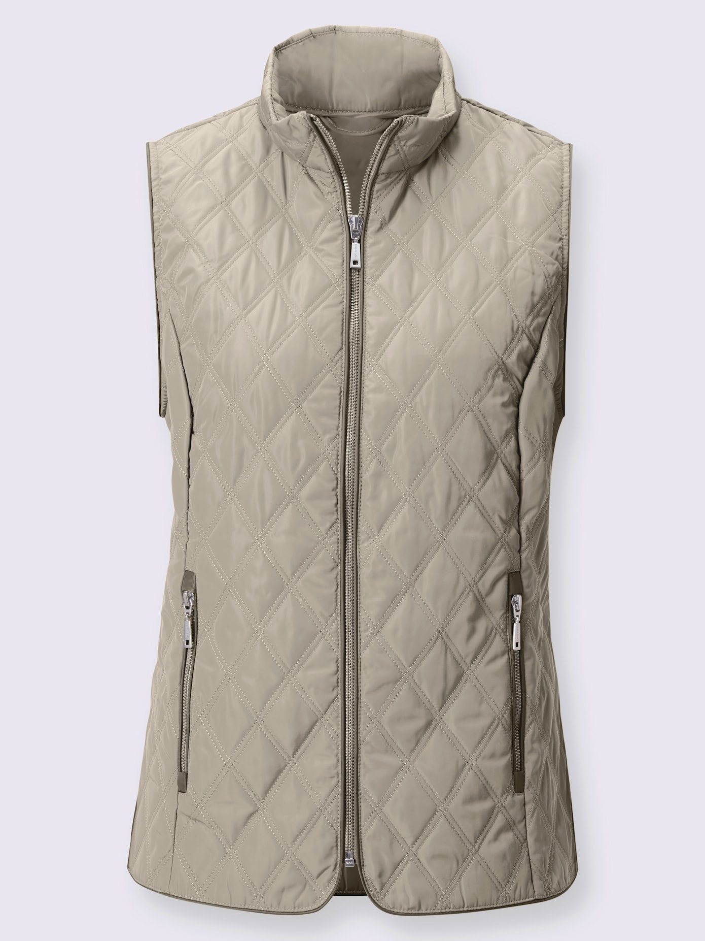 Gilet matelassé piquage losange fantaisie