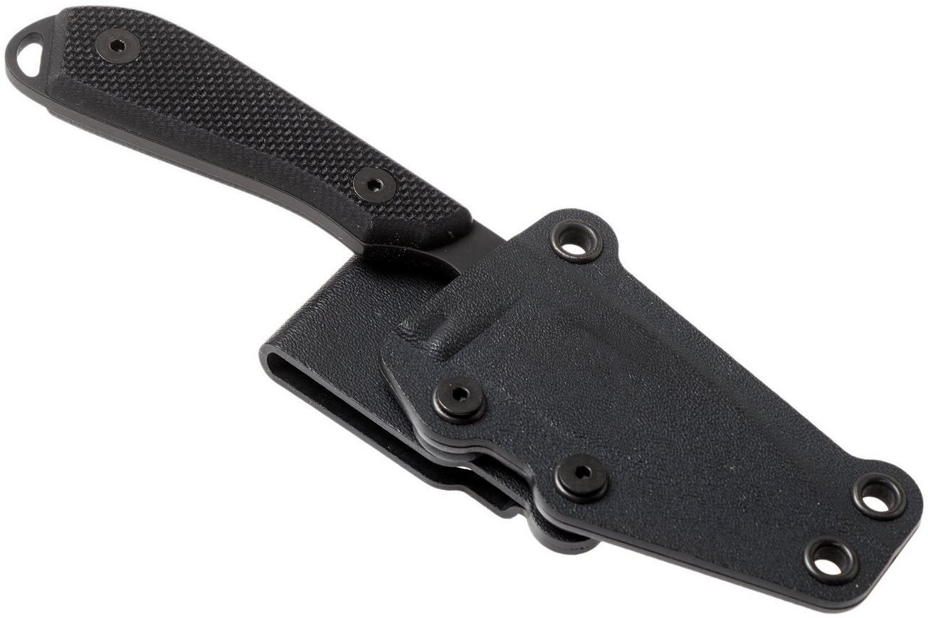 White River Knives M1 Backpacker Pro Black G10, Black Ionbond vaststaand mes, Kydex schede