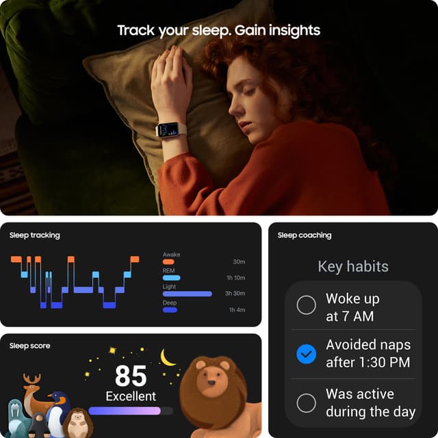 Samsung Galaxy Fit3 aktivitetsmåler (mørkegrå)