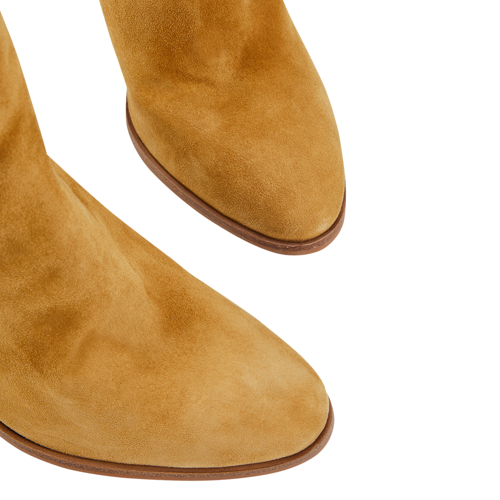 WALIMAS - Bottines à talons en cuir velours | Vert