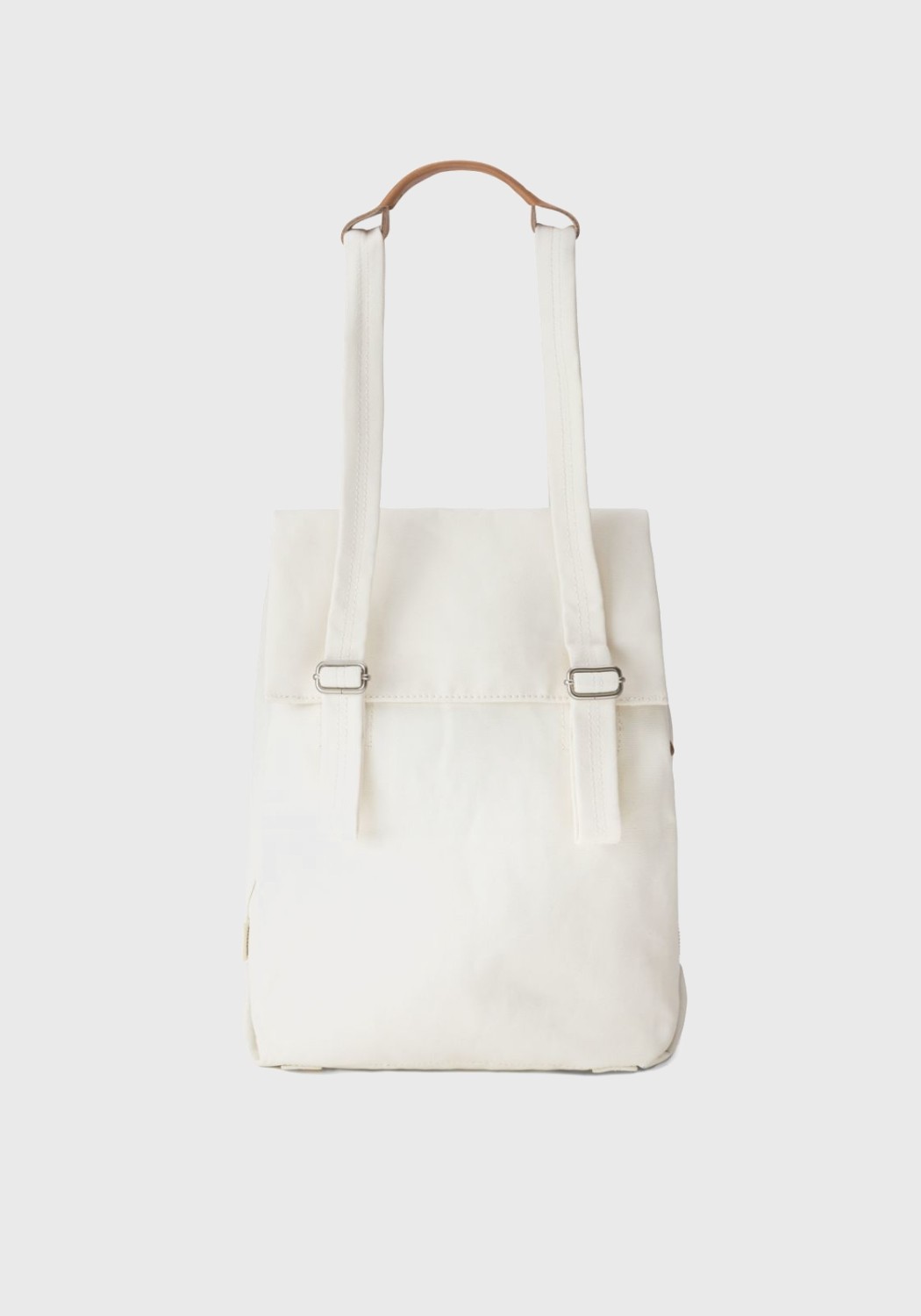 Qwstion Bananatex Flap Tote Small Natural White