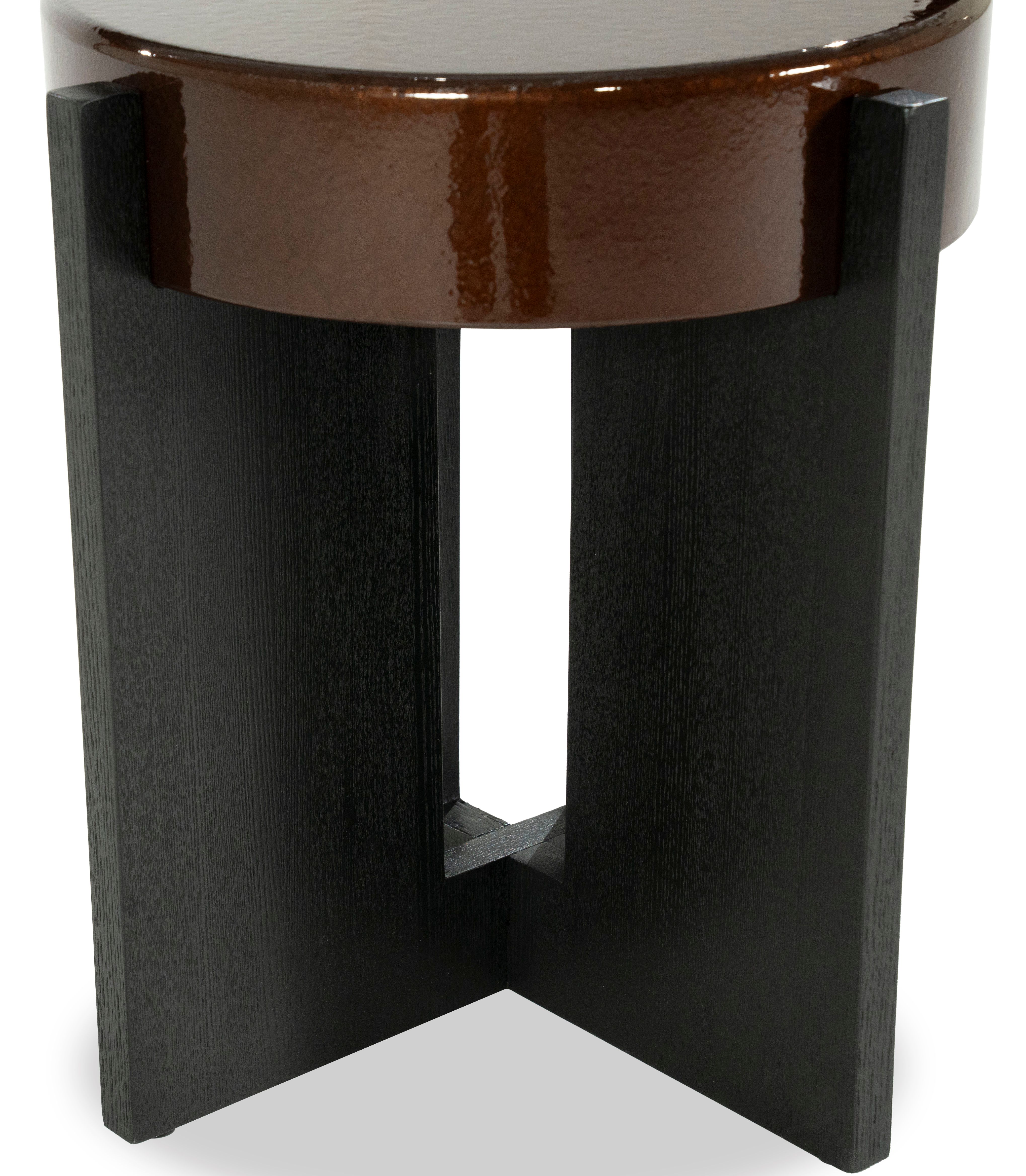 Bijzettafel 96323 bruin Juliet ⌀40  x H48 cm