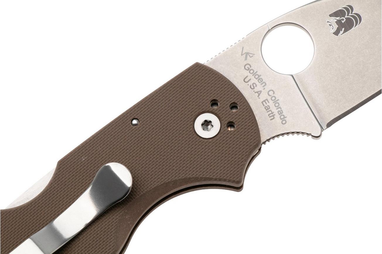 Spyderco Native 5 CPM 15V C41GPBN15V5 Brown G10, Sprint Run zakmes