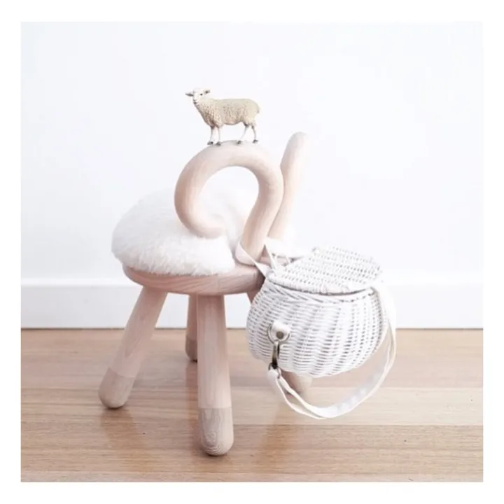 EO Chaise Mouton en chêne et hêtre par Takeshi Sawada | Blanc