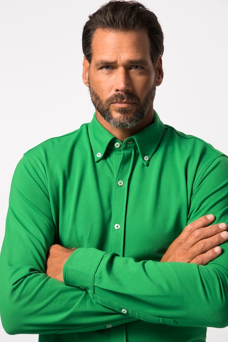 JAY-PI Piqué-Hemd FLEXNAMIC®, Golf, Buttondown-Kragen, Modern Fit