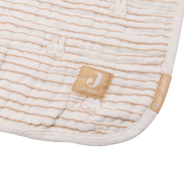 Jollein Miffy Wiegdeken - Hydrofiel - Stripe Biscuit