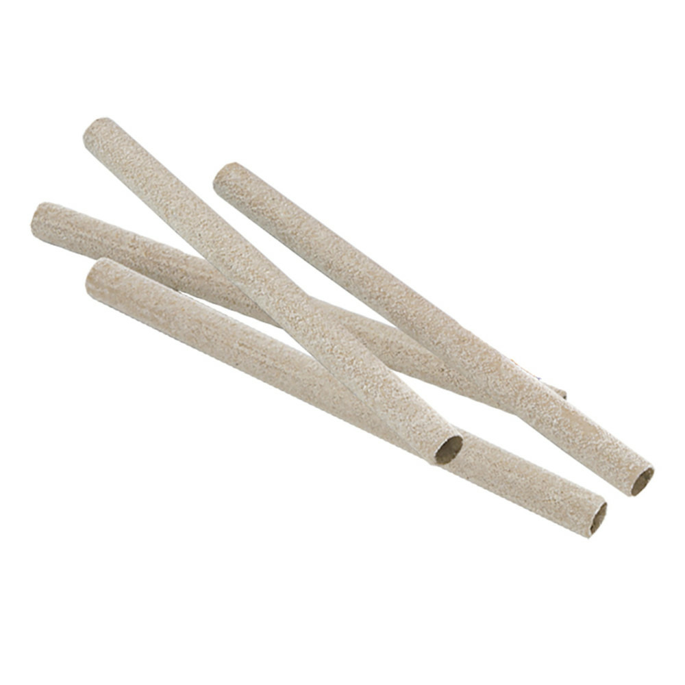 4 couvres-perchoirs sablés beige 4 pièces de 19 cm, pour oiseaux