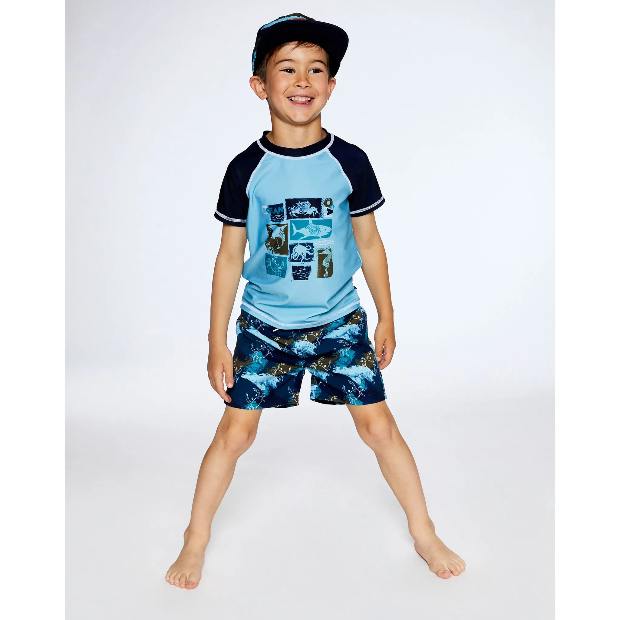 Deux par Deux Maillot Short Crabe 2-6ans