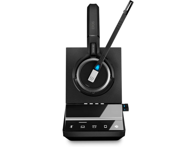 EPOS Headset IMPACT SDW 5066T Basisstation, inkl. BTD Dongl Kabelloses DECT-Headset mit Basisstation für die Triple-Konnektivität