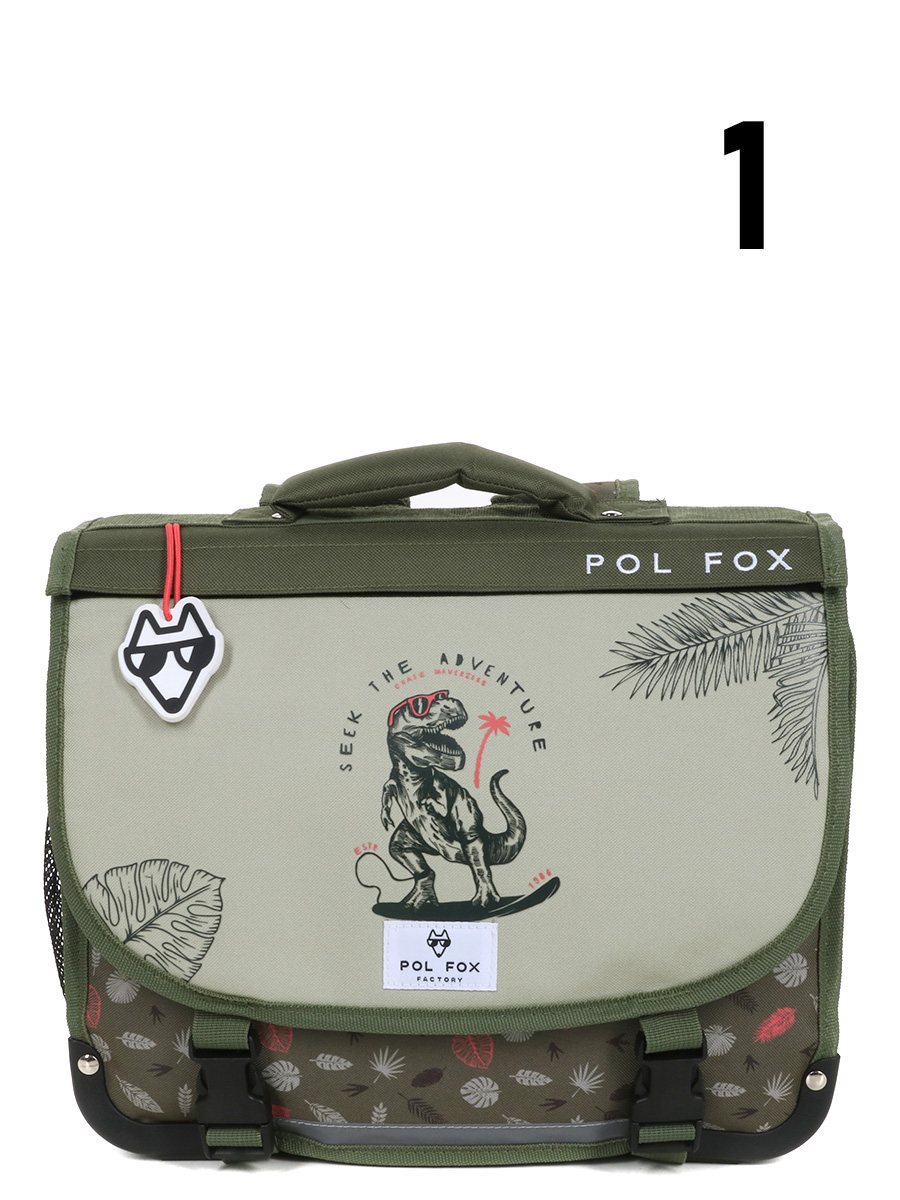 Cartable RÀversible Pol Fox Dino Ride 35 cm