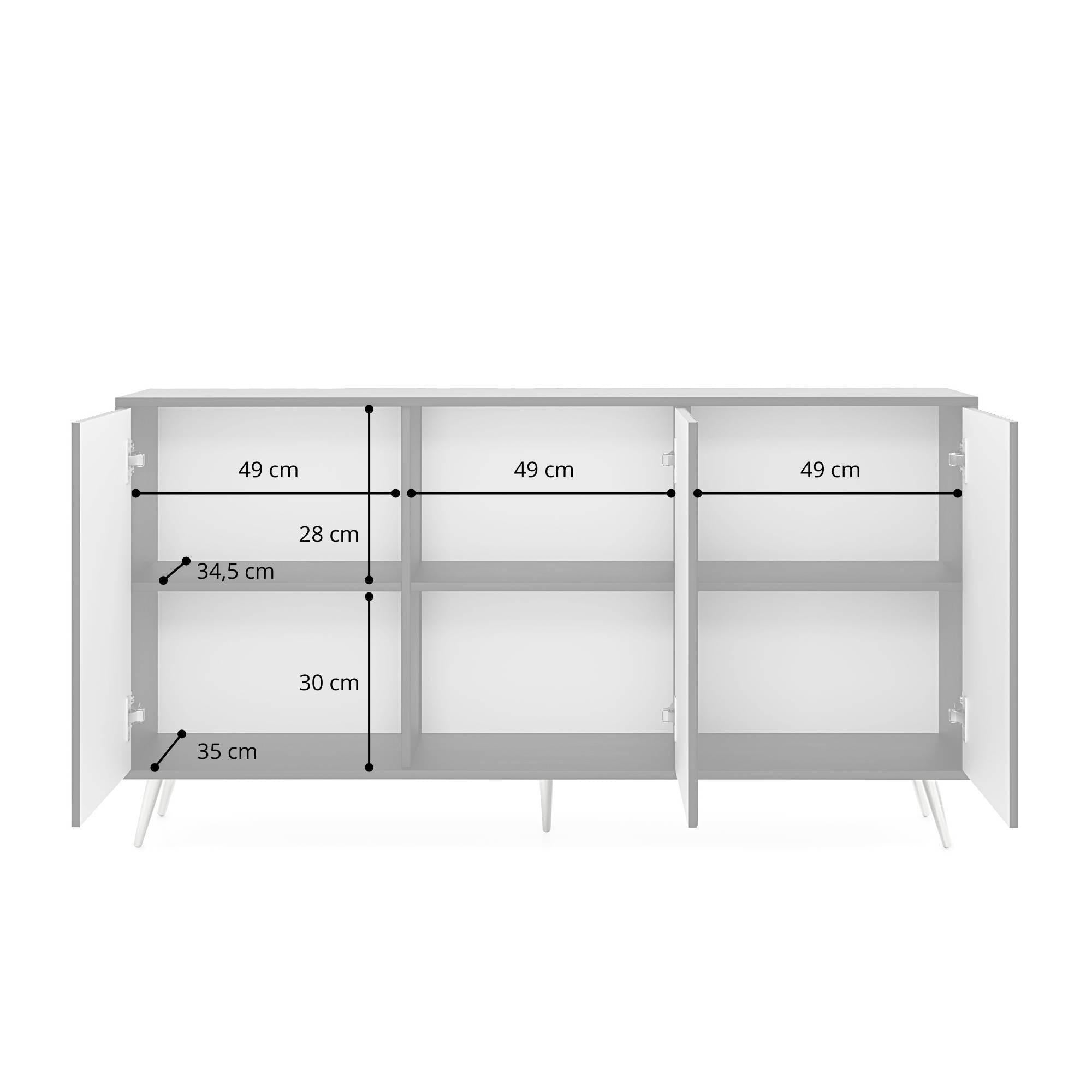 Selsey Design Dressoir Giulia 3 deurs