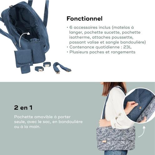 Sac à langer Day to day bag - Bleu marine - BABYMOOV