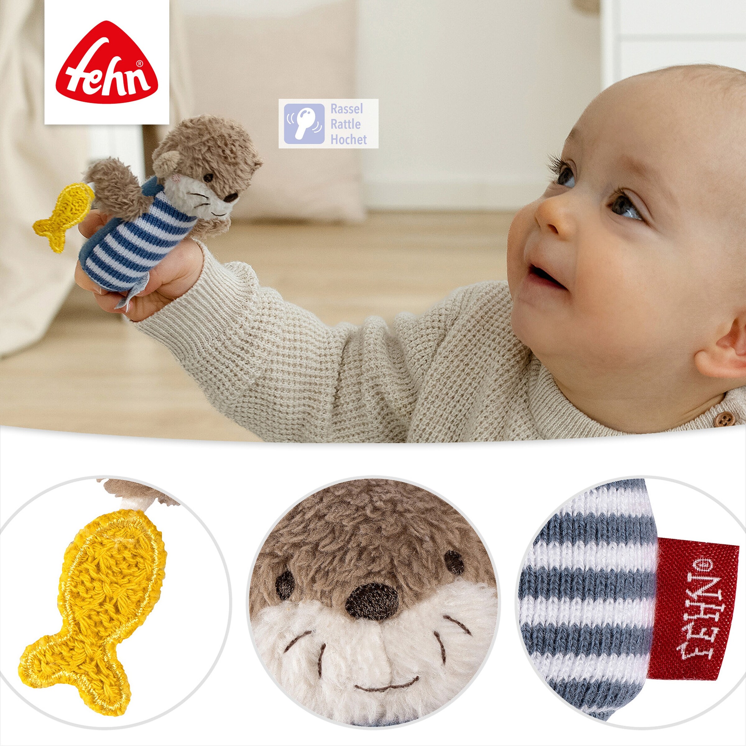 Fehn Mini-Rassel Otter Theo