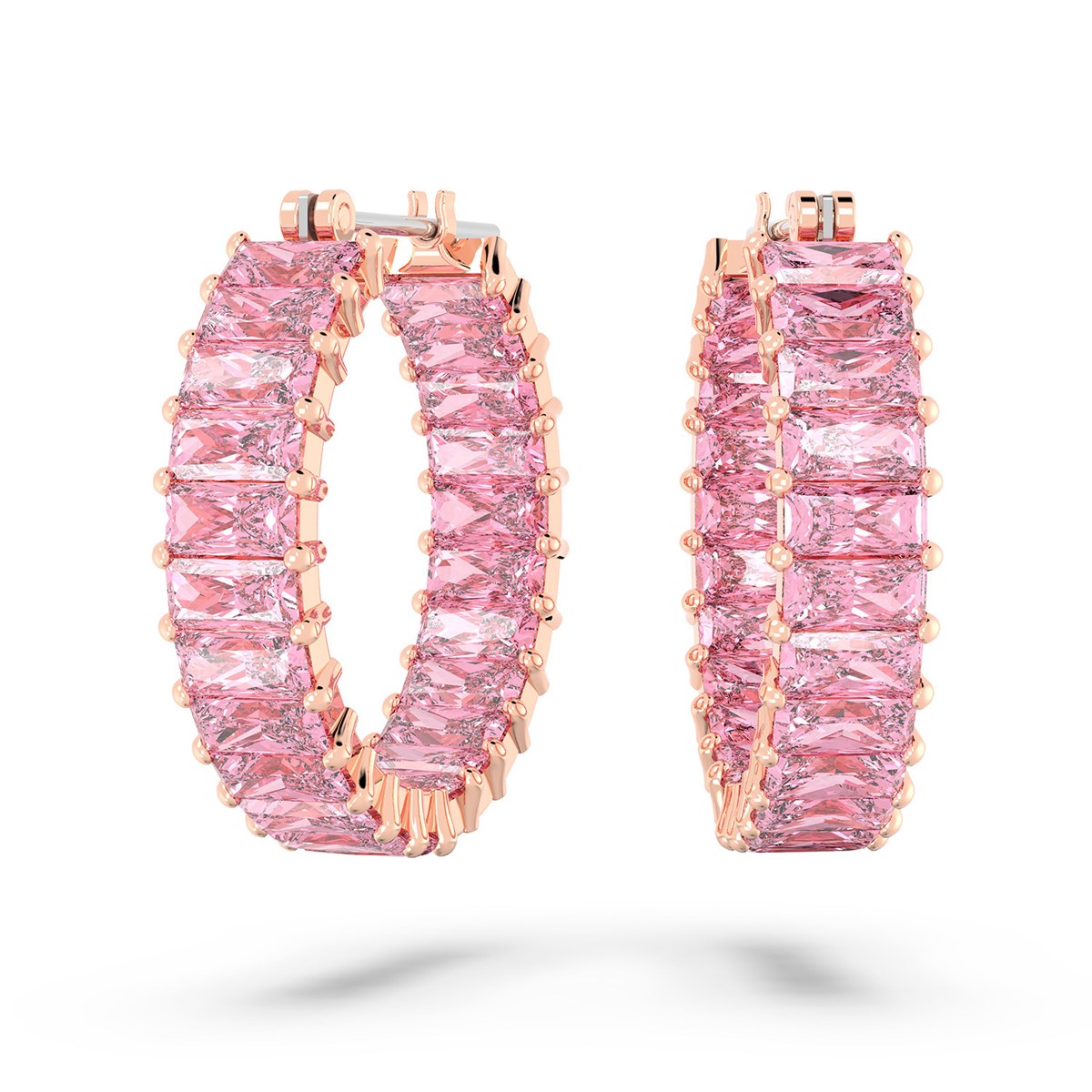 Boucles d'oreilles Swarovski Matrix roses