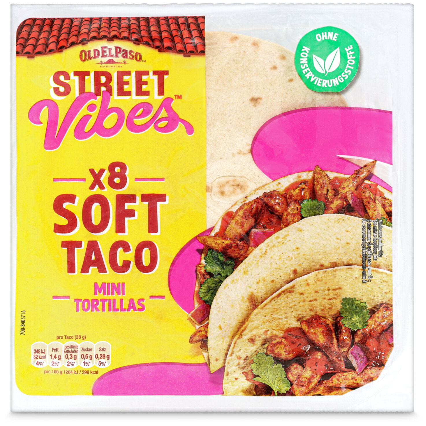Old El Paso Weizen-Tortillas Mini 8 Stück
