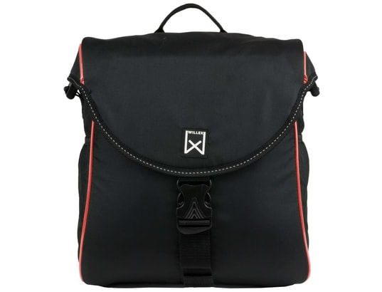 WILLEX - Sacoche de vélo 300 s 12 l noir et rouge