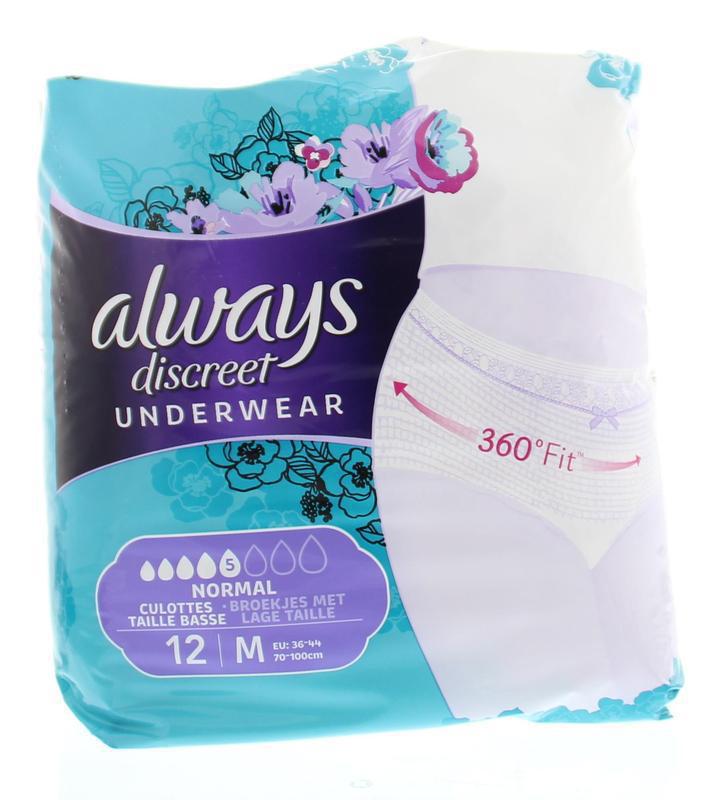 Always Discreet incontinentie pants M 12st