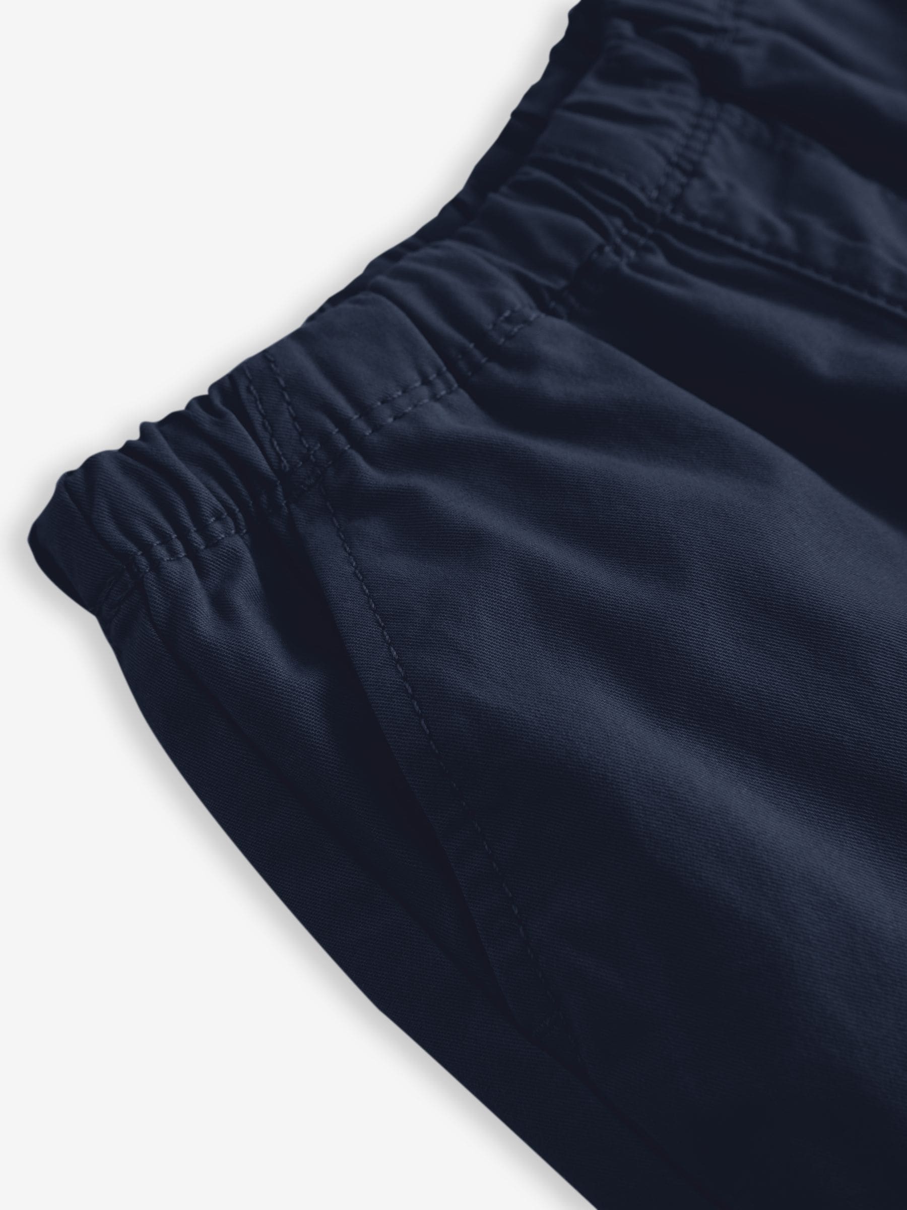 Marineblauw - Broek met elastische taille en zijzakken (3mnd -7jr)