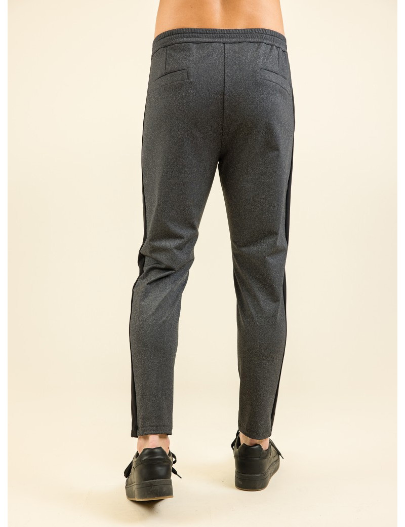 HBT URBAN | CHRIS BAND PANTALON HOMME GRIS CHINÉ/NOIR