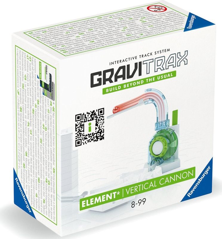 Ravensburger - GraviT Element Vertical Cannon - Knikkerbaan - Groen - Kunststof