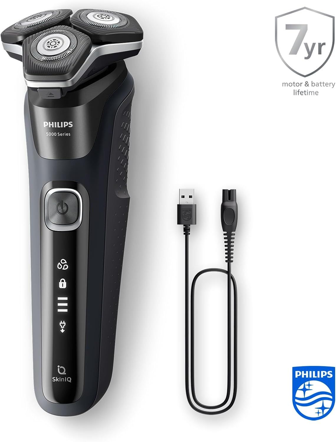 Philips Shaver Series 5000 – Elektrischer Nass- und Trockenrasierer für Herren