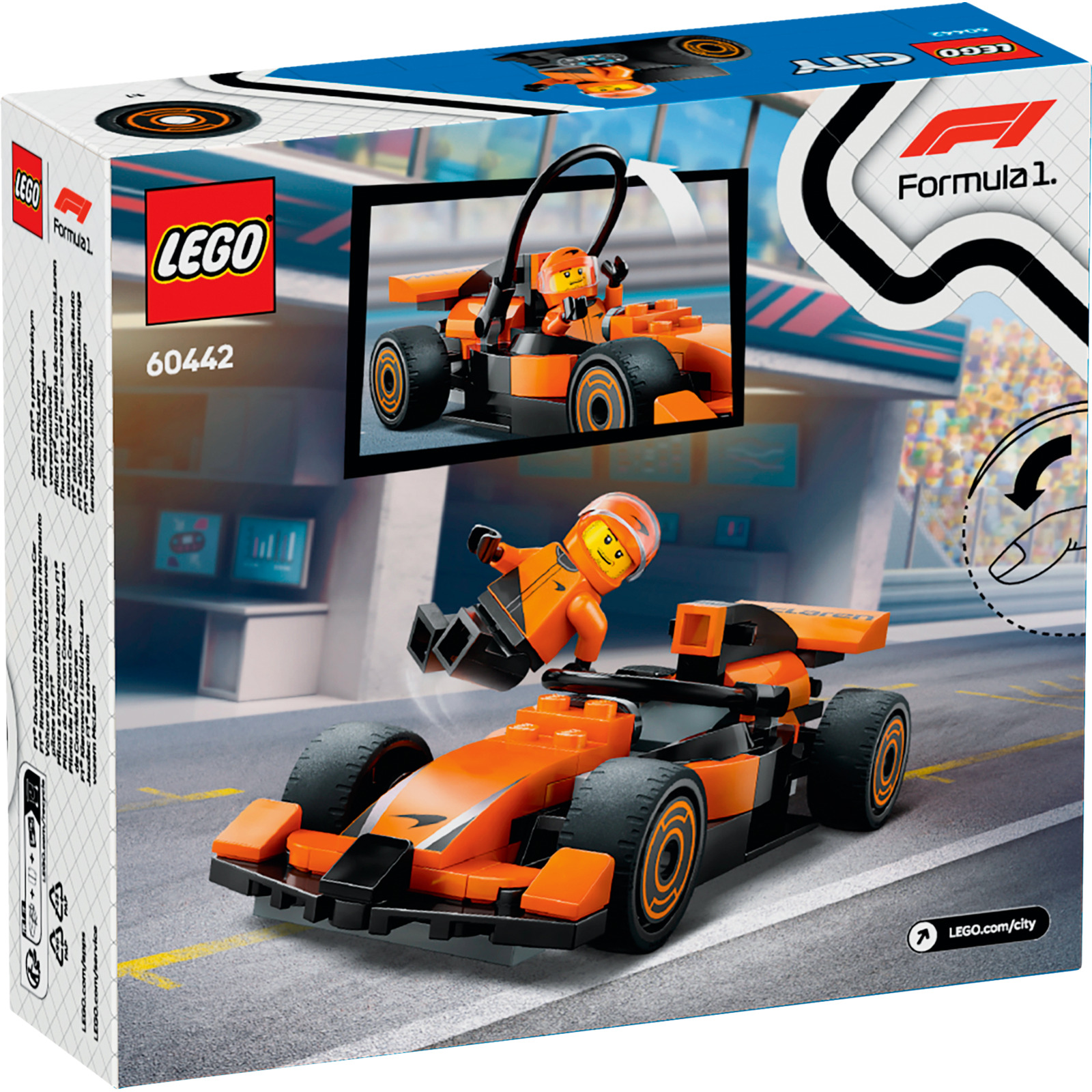LEGO City F1 Rennfahrer mit McLaren Rennauto 60442