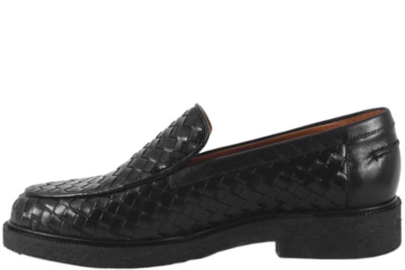 BILLI BI MESTIZO SORT LOAFERS I GLAT SKIND