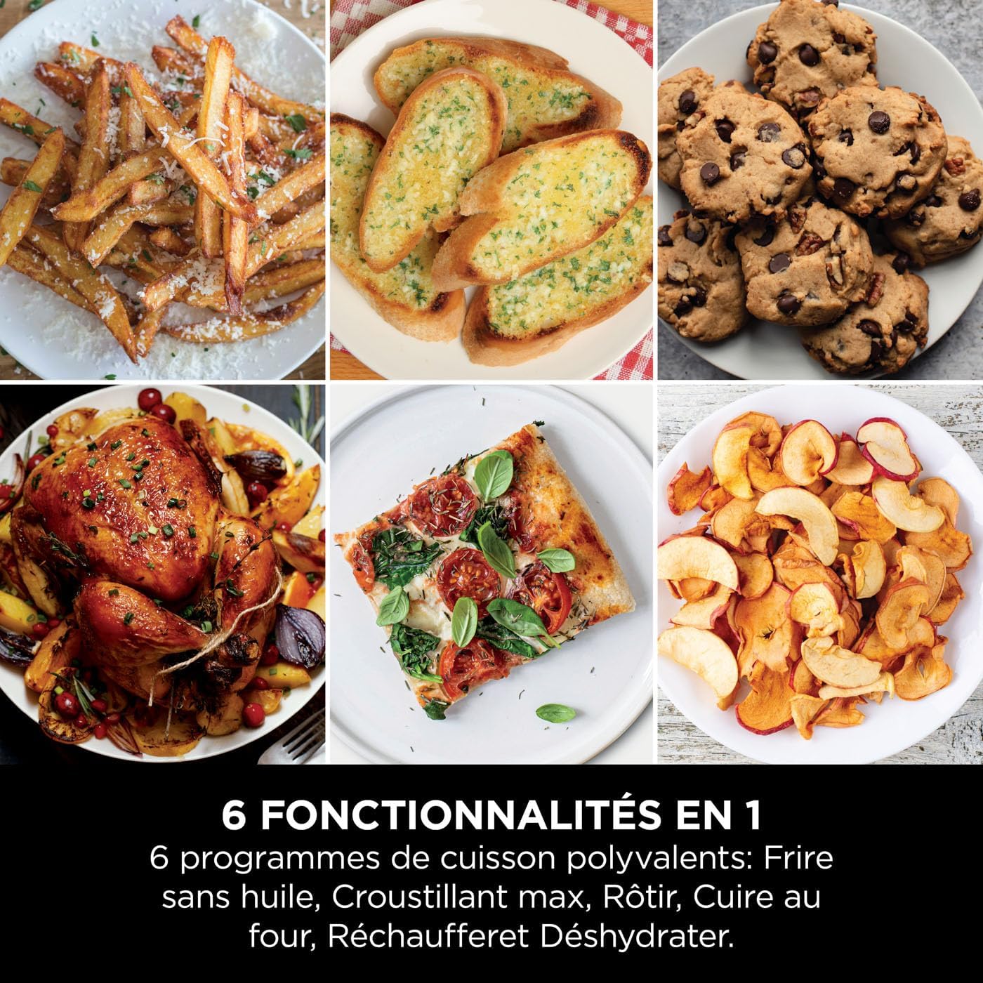 NINJA Double Stack XL Air Fryer, Friteuse sans huile Verticale Double Tiroir 4 Niveaux de Cuisson, 2 Tiroirs, 2 Grilles, Capacité de 9,5 L, 6 Fonction