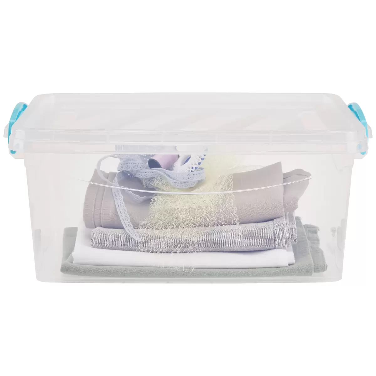 Aufbewahrungsboxen Homezone blau,transparent