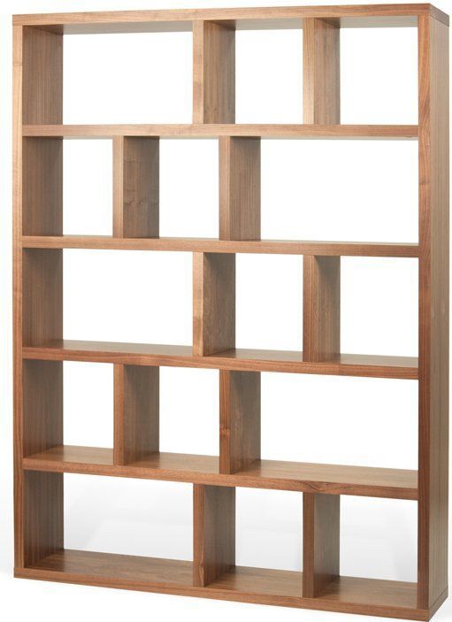 Walnoot - Roomdivider - Bruin - 15 Vakken - 150x34x198cm