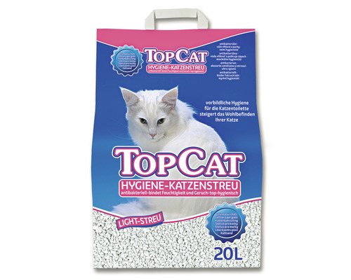 TOP CAT 20 l witte hygiënische kattenbakvulling