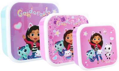 Gabby's Dollhouse 3 in 1 Snackboks Fresh Bites, Lilla