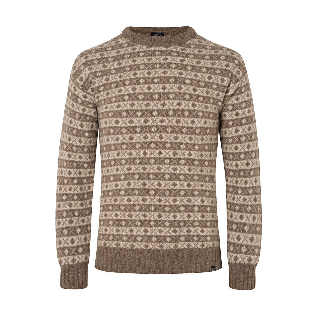 Asivik Hjelm Sweater, Herre (Camel Sand)